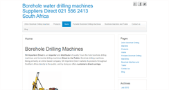 Desktop Screenshot of boreholemachines.co.za