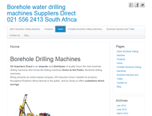Tablet Screenshot of boreholemachines.co.za